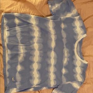 Blue and White Hollister Tee